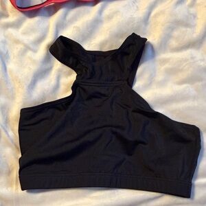 balera Black Dancewear High-Neck Sports Bra